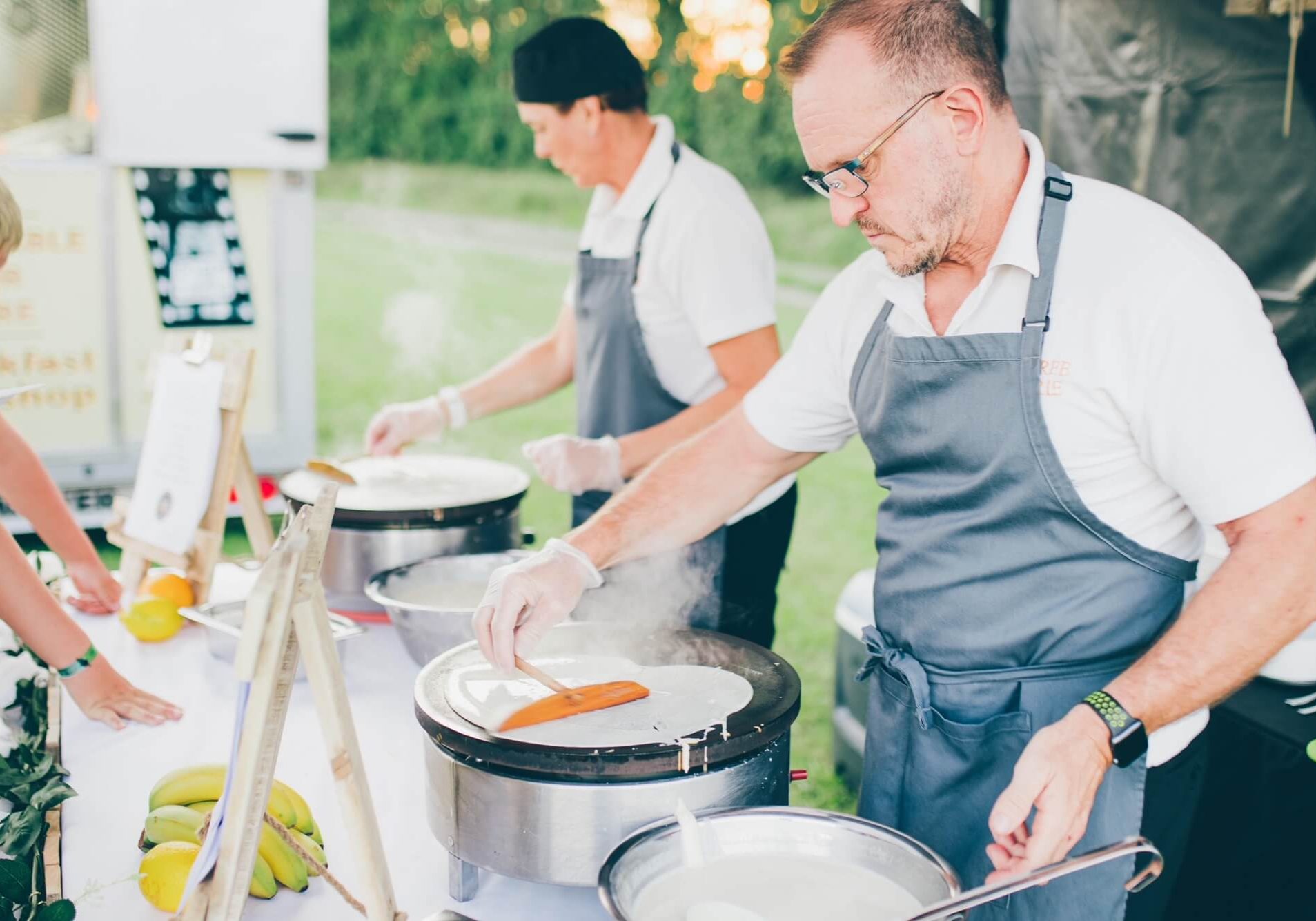 Making Fresh Crepes | Wedding Crepe Bar Midlands