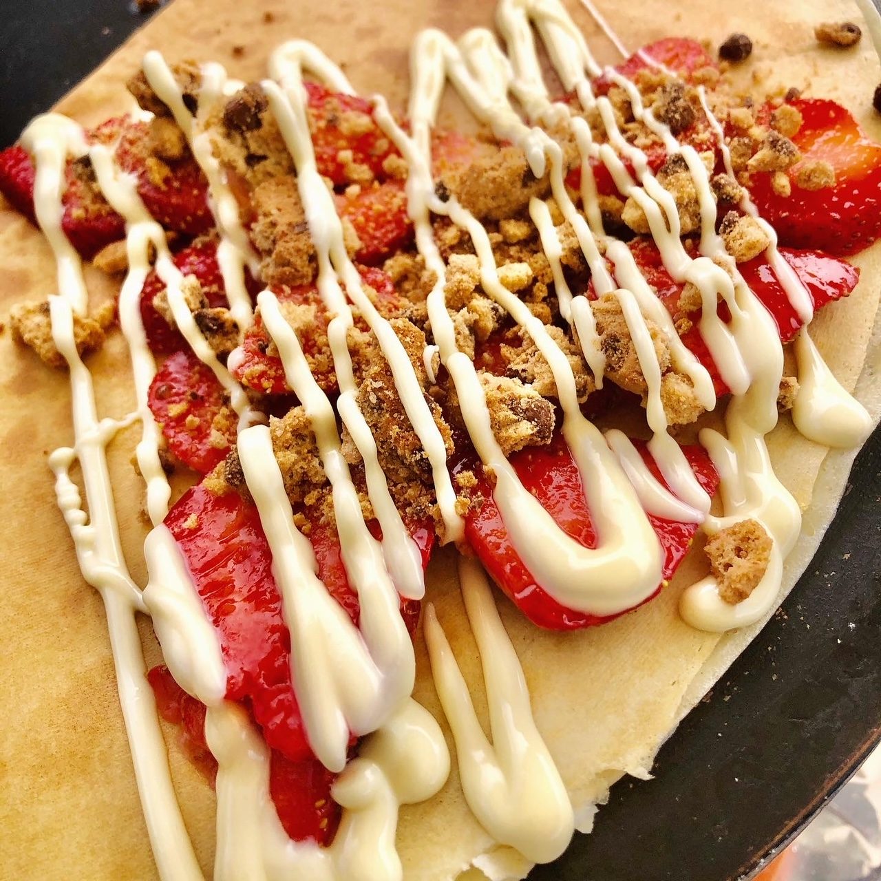 Sweet Strawberry Crepe