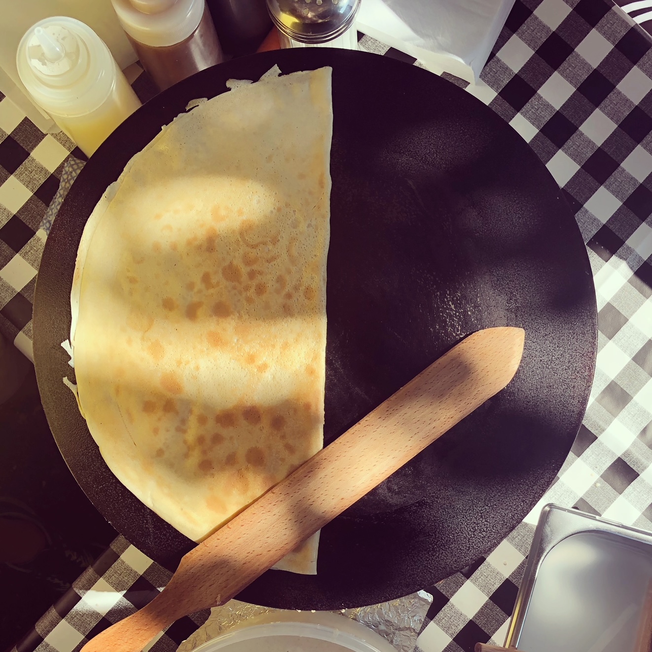 Freshly made crepe